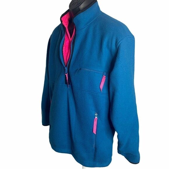 Vintage Pedoni Reversible Sweatshirt S Blue Pink - Picture 4 of 8